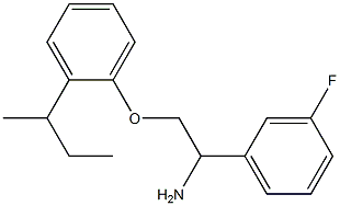 1-[2-amino-2-(3-fluorophenyl)ethoxy]-2-(butan-2-yl)benzene Struktur