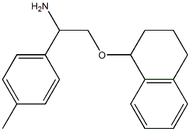 1-[2-amino-2-(4-methylphenyl)ethoxy]-1,2,3,4-tetrahydronaphthalene Struktur