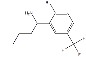 1-[2-bromo-5-(trifluoromethyl)phenyl]pentan-1-amine Struktur