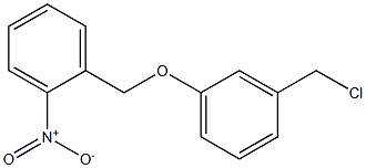 1-[3-(chloromethyl)phenoxymethyl]-2-nitrobenzene Struktur