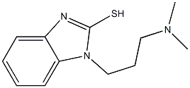 1-[3-(dimethylamino)propyl]-1H-1,3-benzodiazole-2-thiol Struktur