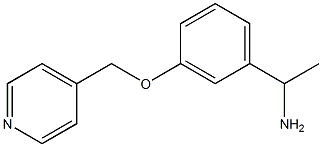 1-[3-(pyridin-4-ylmethoxy)phenyl]ethanamine Struktur