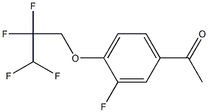 1-[3-fluoro-4-(2,2,3,3-tetrafluoropropoxy)phenyl]ethan-1-one Struktur