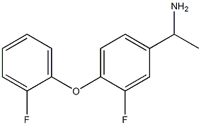 1-[3-fluoro-4-(2-fluorophenoxy)phenyl]ethan-1-amine Struktur