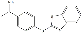 1-[4-(1,3-benzothiazol-2-ylsulfanyl)phenyl]ethan-1-amine Struktur