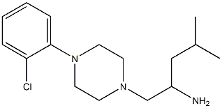 1-[4-(2-chlorophenyl)piperazin-1-yl]-4-methylpentan-2-amine Struktur