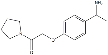 1-[4-(2-oxo-2-pyrrolidin-1-ylethoxy)phenyl]ethanamine Struktur