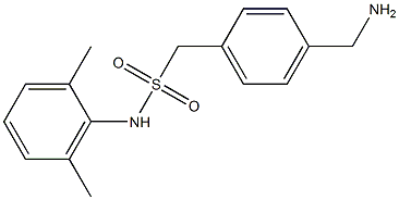 1-[4-(aminomethyl)phenyl]-N-(2,6-dimethylphenyl)methanesulfonamide Struktur