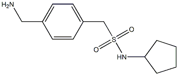 1-[4-(aminomethyl)phenyl]-N-cyclopentylmethanesulfonamide Struktur