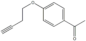 1-[4-(but-3-ynyloxy)phenyl]ethanone Struktur