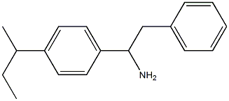 1-[4-(butan-2-yl)phenyl]-2-phenylethan-1-amine Struktur