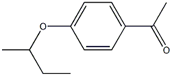 1-[4-(butan-2-yloxy)phenyl]ethan-1-one Struktur