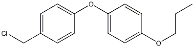 1-[4-(chloromethyl)phenoxy]-4-propoxybenzene Struktur