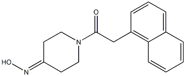 1-[4-(hydroxyimino)piperidin-1-yl]-2-(naphthalen-1-yl)ethan-1-one Struktur