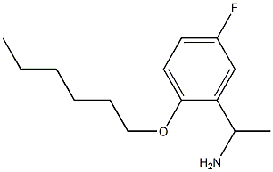 1-[5-fluoro-2-(hexyloxy)phenyl]ethan-1-amine Struktur