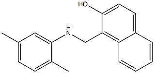 1-{[(2,5-dimethylphenyl)amino]methyl}naphthalen-2-ol Struktur