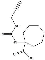 1-{[(prop-2-ynylamino)carbonyl]amino}cycloheptanecarboxylic acid Struktur