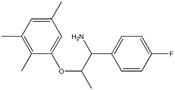 1-{[1-amino-1-(4-fluorophenyl)propan-2-yl]oxy}-2,3,5-trimethylbenzene Struktur