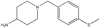 1-{[4-(methylsulfanyl)phenyl]methyl}piperidin-4-amine Struktur