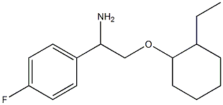 1-{1-amino-2-[(2-ethylcyclohexyl)oxy]ethyl}-4-fluorobenzene Struktur