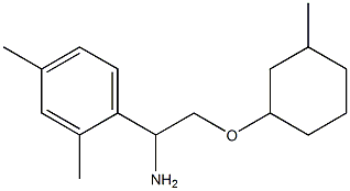 1-{1-amino-2-[(3-methylcyclohexyl)oxy]ethyl}-2,4-dimethylbenzene Struktur