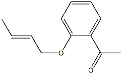 1-{2-[(2E)-but-2-enyloxy]phenyl}ethanone Struktur