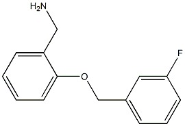 1-{2-[(3-fluorobenzyl)oxy]phenyl}methanamine Struktur