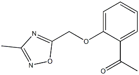 1-{2-[(3-methyl-1,2,4-oxadiazol-5-yl)methoxy]phenyl}ethan-1-one Struktur