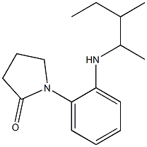 1-{2-[(3-methylpentan-2-yl)amino]phenyl}pyrrolidin-2-one Struktur