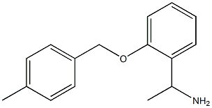 1-{2-[(4-methylbenzyl)oxy]phenyl}ethanamine Struktur