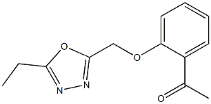 1-{2-[(5-ethyl-1,3,4-oxadiazol-2-yl)methoxy]phenyl}ethan-1-one Struktur