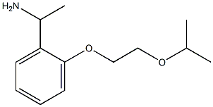 1-{2-[2-(propan-2-yloxy)ethoxy]phenyl}ethan-1-amine Struktur