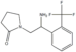 1-{2-amino-2-[2-(trifluoromethyl)phenyl]ethyl}pyrrolidin-2-one Struktur