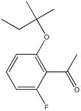 1-{2-fluoro-6-[(2-methylbutan-2-yl)oxy]phenyl}ethan-1-one Struktur