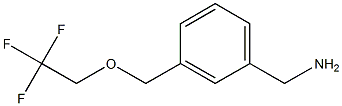 1-{3-[(2,2,2-trifluoroethoxy)methyl]phenyl}methanamine Struktur