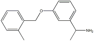 1-{3-[(2-methylbenzyl)oxy]phenyl}ethanamine Struktur