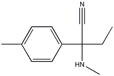 2-(methylamino)-2-(4-methylphenyl)butanenitrile Struktur