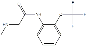 2-(methylamino)-N-[2-(trifluoromethoxy)phenyl]acetamide Struktur