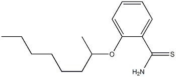 2-(octan-2-yloxy)benzene-1-carbothioamide Struktur