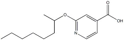 2-(octan-2-yloxy)pyridine-4-carboxylic acid Struktur