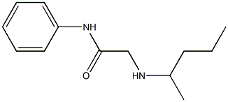 2-(pentan-2-ylamino)-N-phenylacetamide Struktur