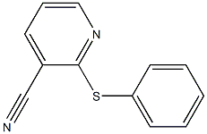 2-(phenylsulfanyl)pyridine-3-carbonitrile Struktur