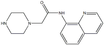 2-(piperazin-1-yl)-N-(quinolin-8-yl)acetamide Struktur