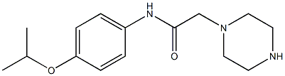 2-(piperazin-1-yl)-N-[4-(propan-2-yloxy)phenyl]acetamide Structure