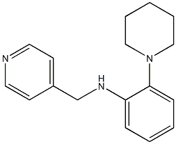 2-(piperidin-1-yl)-N-(pyridin-4-ylmethyl)aniline Struktur