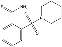 2-(piperidin-1-ylsulfonyl)benzenecarbothioamide Struktur