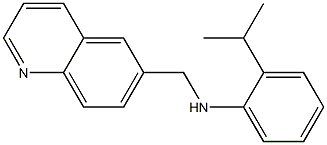 2-(propan-2-yl)-N-(quinolin-6-ylmethyl)aniline Struktur