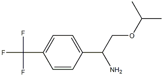 2-(propan-2-yloxy)-1-[4-(trifluoromethyl)phenyl]ethan-1-amine Struktur