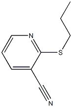 2-(propylsulfanyl)pyridine-3-carbonitrile Struktur