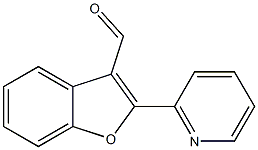 2-(pyridin-2-yl)-1-benzofuran-3-carbaldehyde Struktur